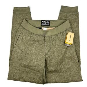 Dakine Mens Kickback Base Layer Pants Olive Green Heather Stretch Size Small NEW